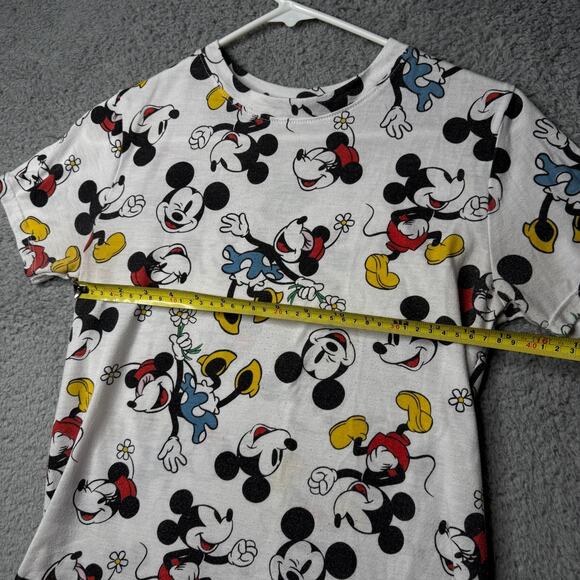 Disney Mickey Mouse Extended Shirt Women's Small Graphic Short Sleeve - Picture 5 of 8